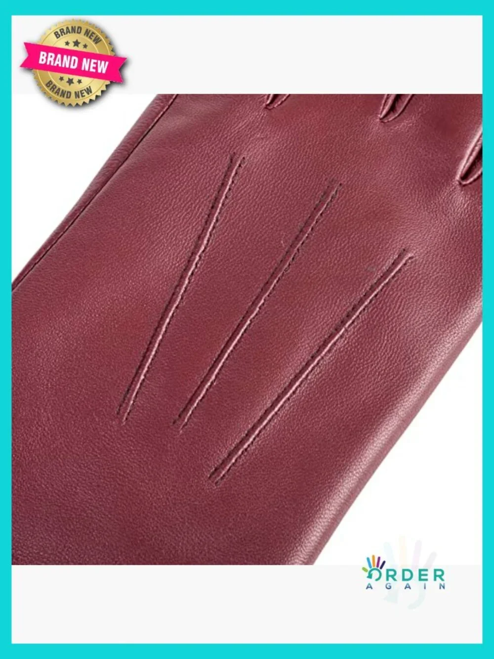 Leather Gloves with Cashmere Lining Touchscreen Compatible Winter Driving